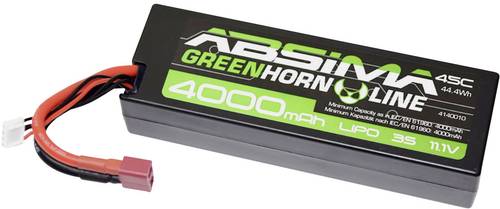 Absima Modellbau-Akkupack (LiPo) 11.1V 4000 mAh Zellen-Zahl: 3 45 C Box Hardcase T-Stecksystem von Absima