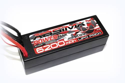 Absima Modellbau-Akkupack (LiPo) 14.8V 6200 mAh 60 C Hardcase XT90 von Absima