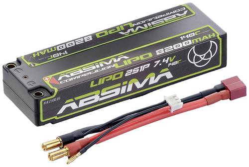 Absima Modellbau-Akkupack (LiPo) 7.4V 8200 mAh Zellen-Zahl: 3 140 C Hardcase 4 mm, T-Buchse von Absima