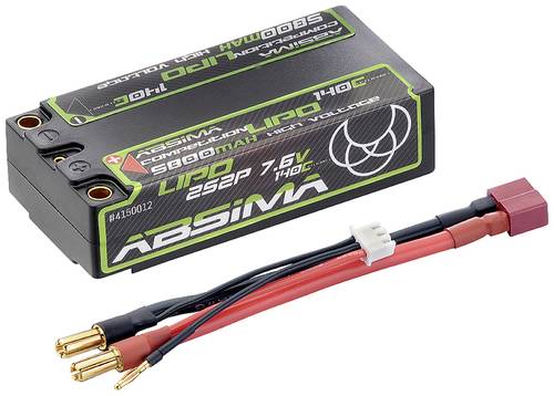 Absima Modellbau-Akkupack (LiPo) 7.6V 5800 mAh Zellen-Zahl: 4 140 C Hardcase 5 mm, T-Buchse von Absima