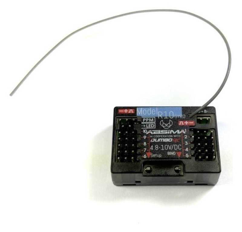 Absima RC-Empfänger Absima R10GYRO 10-Kanal Empfänger 2,4 GHz von Absima