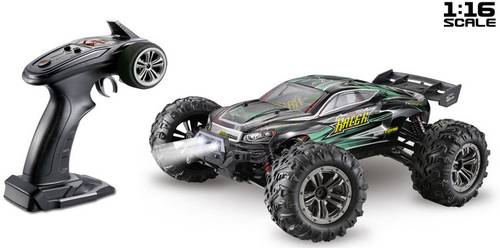 Absima Racer Schwarz, Grün Brushed 1:16 RC Modellauto Elektro Truggy Allradantrieb (4WD) RtR 2,4GHz von Absima