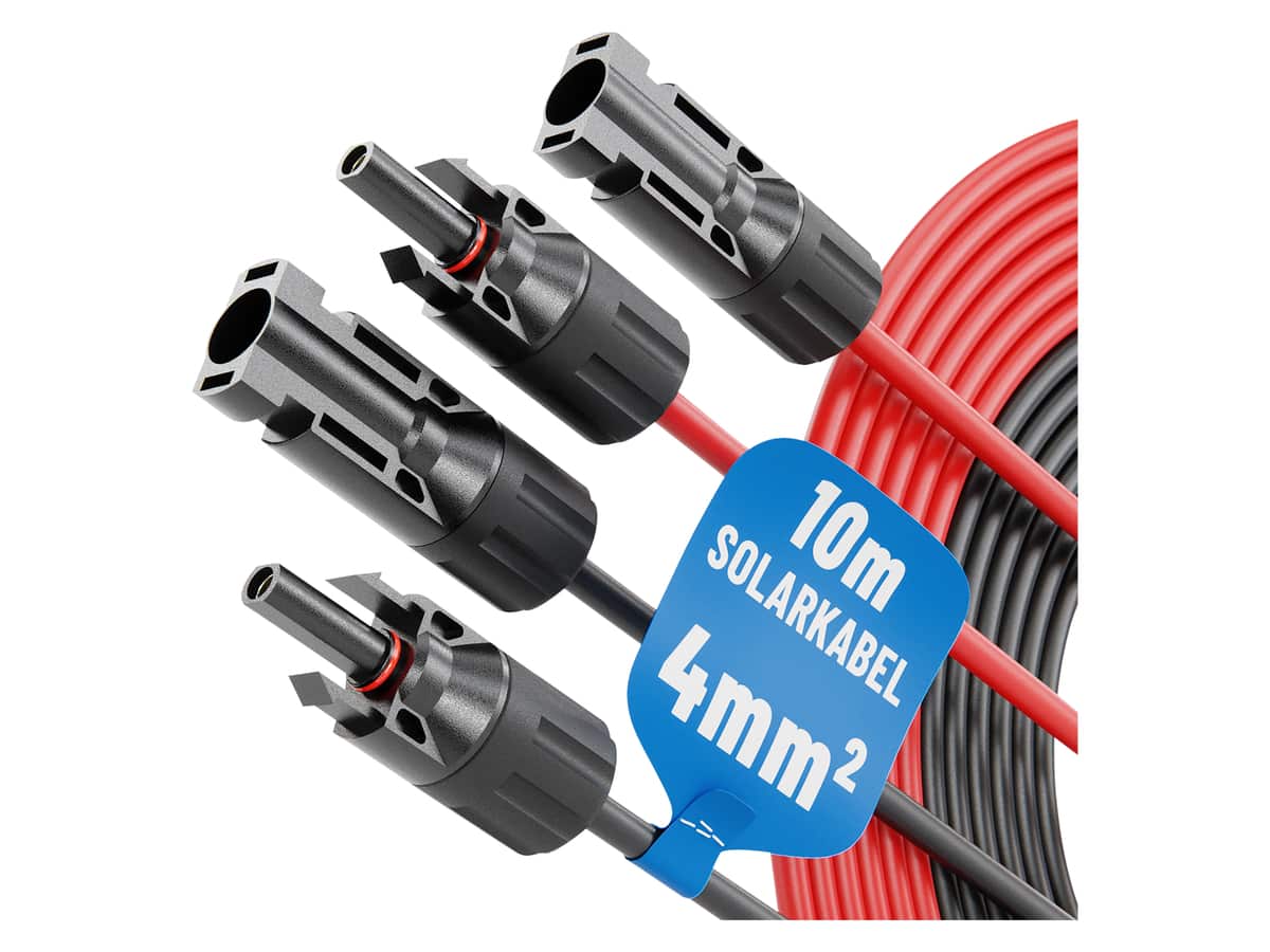 ABSINA Solarkabel-Set 910003, MC4, 2x 10 m, 4 mm² ABSINA Solarkabel-Set 910003, MC4, 2x 10 m, 4 mm² von Absina