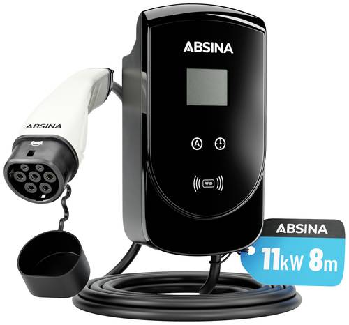 Absina Wallbox Typ 2 Mode 3 16A 11kW RFID von Absina