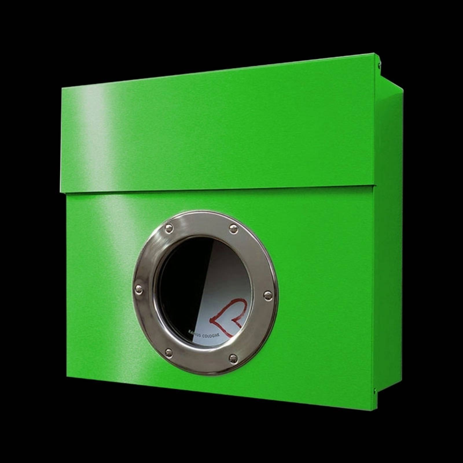 Design-Briefkasten Letterman I, grün von Absolut/ Radius