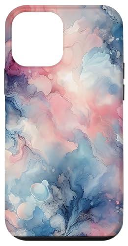 Abstrakte Kunst in Rosa und Blau Hülle für iPhone 12 mini von Abstract Art Aesthetic Style Gifts