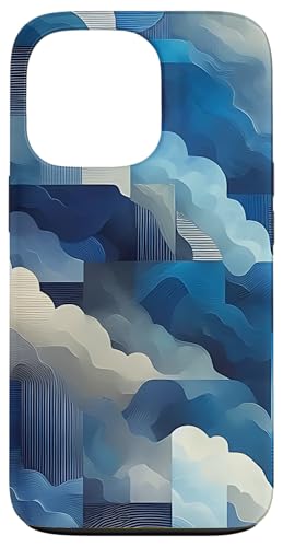 Blaue abstrakte Kunst Hülle für iPhone 13 Pro von Abstract Art Aesthetic Style Gifts