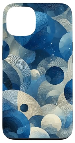 Blaue abstrakte Kunst Hülle für iPhone 13 von Abstract Art Aesthetic Style Gifts