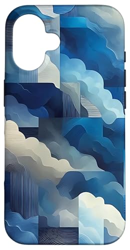 Blaue abstrakte Kunst Hülle für iPhone 16 Blaue abstrakte Kunst Hülle für iPhone 16 von Abstract Art Aesthetic Style Gifts