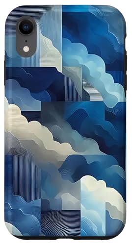 Blaue abstrakte Kunst Hülle für iPhone XR von Abstract Art Aesthetic Style Gifts