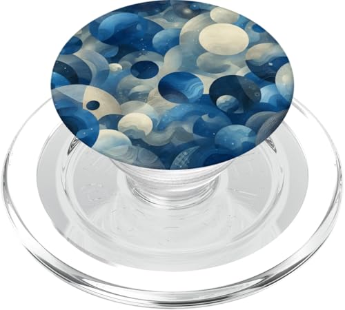 Blaue abstrakte Kunst PopSockets PopGrip für MagSafe von Abstract Art Aesthetic Style Gifts
