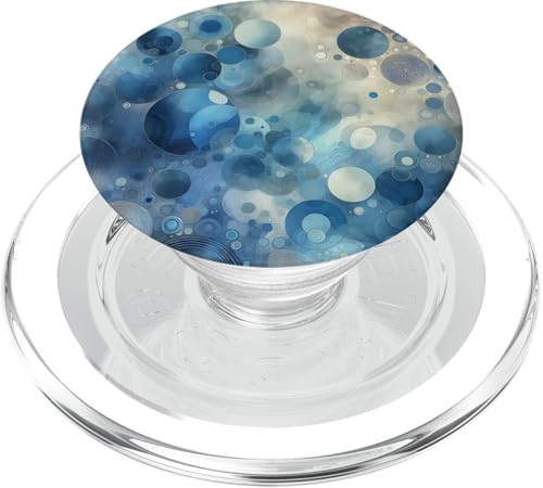 Blaue abstrakte Kunst PopSockets PopGrip für MagSafe von Abstract Art Aesthetic Style Gifts