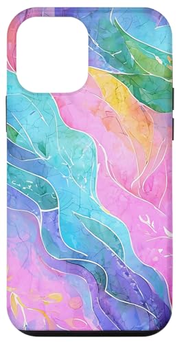 Botanische Kunst in Rosa und Pastellfarben mit abstraktem Aquarellblatt Hülle für iPhone 12 mini Botanische Kunst in Rosa und Pastellfarben mit abstraktem Aquarellblatt Hülle für iPhone 12 mini von Abstract Art Aesthetic Style Gifts