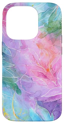 Botanische Kunst in Rosa und Pastellfarben mit abstraktem Aquarellblatt Hülle für iPhone 14 Pro Botanische Kunst in Rosa und Pastellfarben mit abstraktem Aquarellblatt Hülle für iPhone 14 Pro von Abstract Art Aesthetic Style Gifts