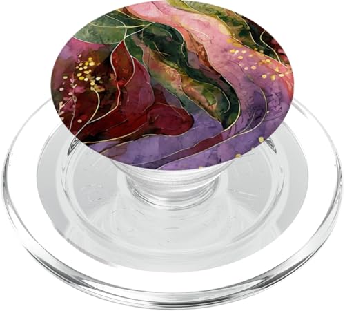 Botanische Kunst mit abstrakten floralen Aquarellblättern PopSockets PopGrip für MagSafe von Abstract Art Aesthetic Style Gifts