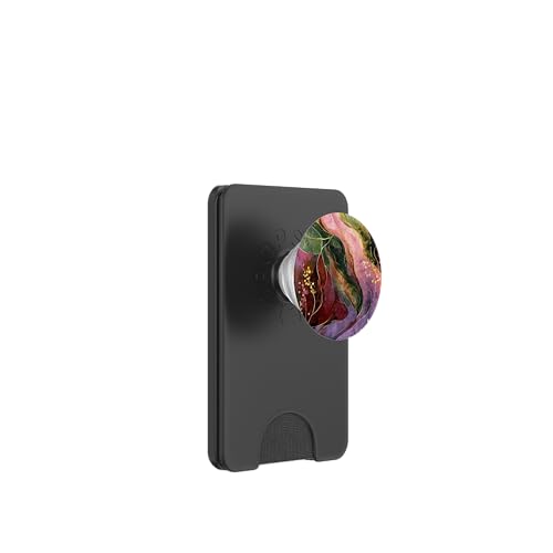 Botanische Kunst mit abstrakten floralen Aquarellblättern PopSockets PopWallet für MagSafe von Abstract Art Aesthetic Style Gifts