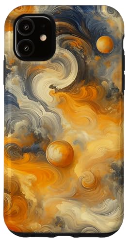 Gelbe Ölgemälde Stil Abstrakte Kunst Hülle für iPhone 11 von Abstract Art Aesthetic Style Gifts