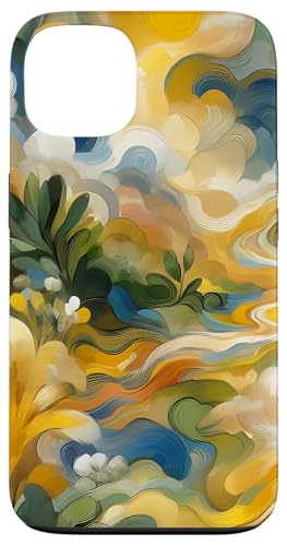 Gelbe Ölgemälde Stil Abstrakte Kunst Hülle für iPhone 13 von Abstract Art Aesthetic Style Gifts