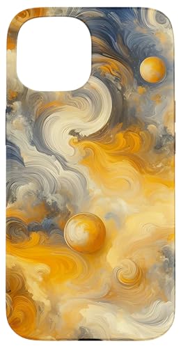 Gelbe Ölgemälde Stil Abstrakte Kunst Hülle für iPhone 15 von Abstract Art Aesthetic Style Gifts