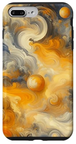 Gelbe Ölgemälde Stil Abstrakte Kunst Hülle für iPhone 7 Plus/8 Plus von Abstract Art Aesthetic Style Gifts