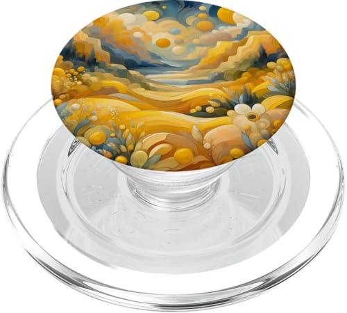 Gelbe Ölgemälde Stil Abstrakte Kunst PopSockets PopGrip für MagSafe von Abstract Art Aesthetic Style Gifts