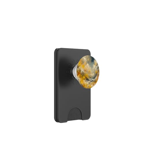 Gelbe Ölgemälde Stil Abstrakte Kunst PopSockets PopWallet für MagSafe von Abstract Art Aesthetic Style Gifts