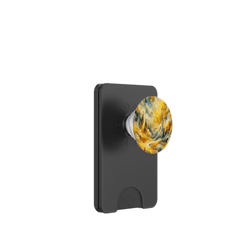 Gelbe Ölgemälde Stil Abstrakte Kunst PopSockets PopWallet für MagSafe Gelbe Ölgemälde Stil Abstrakte Kunst PopSockets PopWallet für MagSafe von Abstract Art Aesthetic Style Gifts