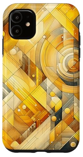 Gelbe abstrakte Kunst Hülle für iPhone 11 von Abstract Art Aesthetic Style Gifts