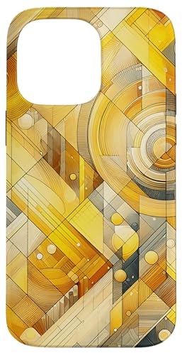 Gelbe abstrakte Kunst Hülle für iPhone 14 Pro Max von Abstract Art Aesthetic Style Gifts