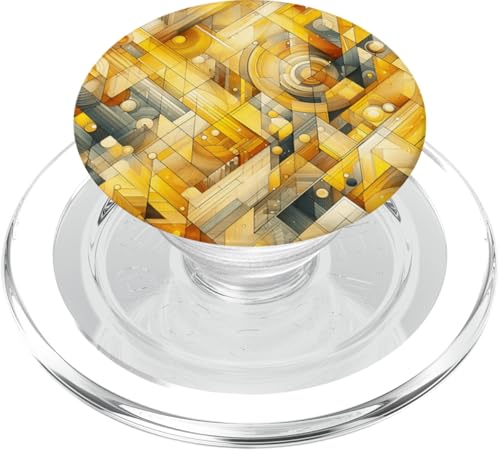 Gelbe abstrakte Kunst PopSockets PopGrip für MagSafe von Abstract Art Aesthetic Style Gifts