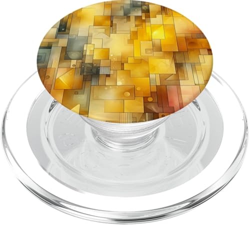 Gelbe abstrakte Kunst PopSockets PopGrip für MagSafe von Abstract Art Aesthetic Style Gifts
