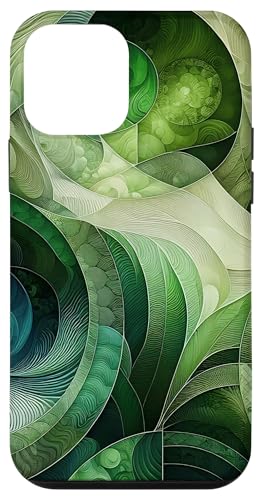 Grüne abstrakte Kunst Hülle für iPhone 12 mini von Abstract Art Aesthetic Style Gifts