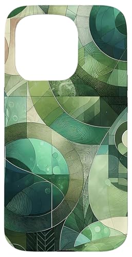 Grüne abstrakte Kunst Hülle für iPhone 15 Pro von Abstract Art Aesthetic Style Gifts