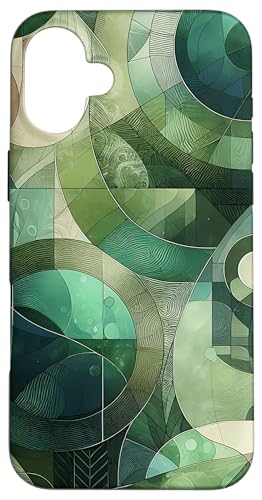 Grüne abstrakte Kunst Hülle für iPhone 16 Plus von Abstract Art Aesthetic Style Gifts
