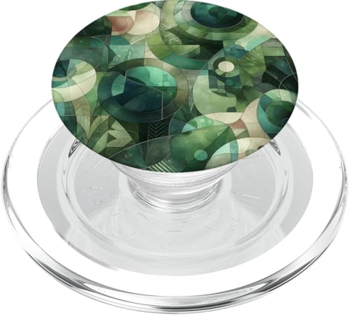 Grüne abstrakte Kunst PopSockets PopGrip für MagSafe von Abstract Art Aesthetic Style Gifts
