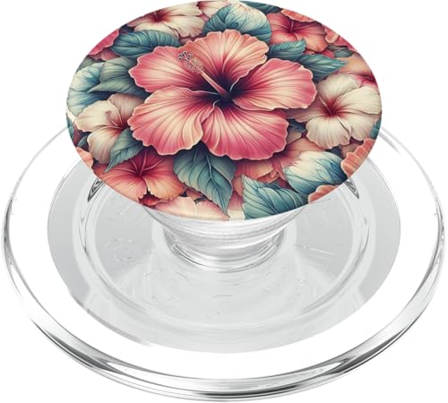 Hibiskusblüte Abstrakte Kunst PopSockets PopGrip für MagSafe von Abstract Art Aesthetic Style Gifts