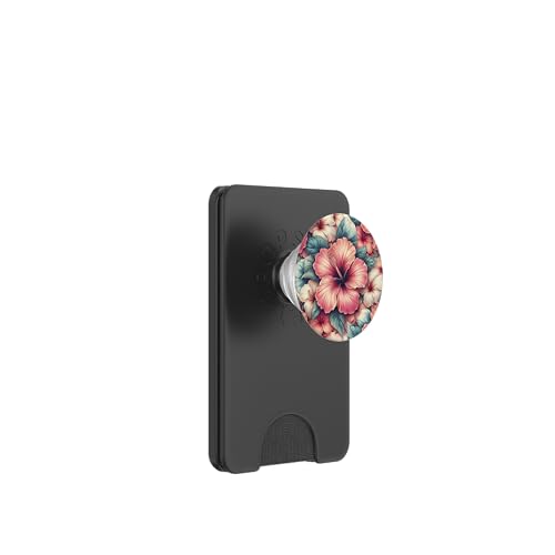 Hibiskusblüte Abstrakte Kunst PopSockets PopWallet für MagSafe von Abstract Art Aesthetic Style Gifts