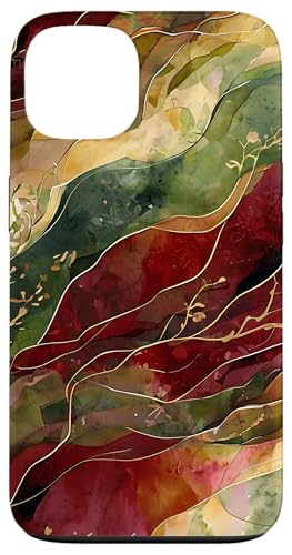 Rote und grüne moderne abstrakte Kunst mit Aquarell Botanical Hülle für iPhone 13 Rote und grüne moderne abstrakte Kunst mit Aquarell Botanical Hülle für iPhone 13 von Abstract Art Aesthetic Style Gifts