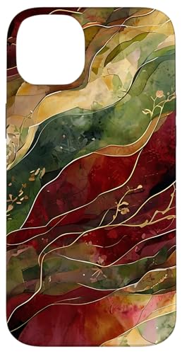 Rote und grüne moderne abstrakte Kunst mit Aquarell Botanical Hülle für iPhone 14 Plus Rote und grüne moderne abstrakte Kunst mit Aquarell Botanical Hülle für iPhone 14 Plus von Abstract Art Aesthetic Style Gifts