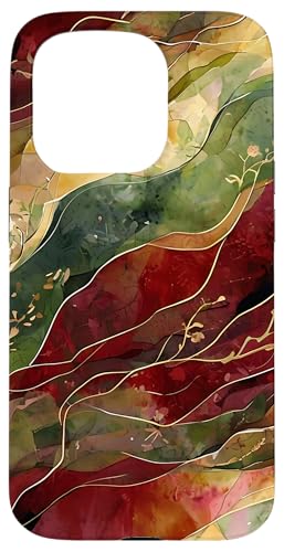 Rote und grüne moderne abstrakte Kunst mit Aquarell Botanical Hülle für iPhone 15 Pro Rote und grüne moderne abstrakte Kunst mit Aquarell Botanical Hülle für iPhone 15 Pro von Abstract Art Aesthetic Style Gifts