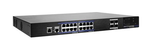 ABUS 19 Zoll Netzwerk-Switch 16 Port PoE-Funktion von Abus