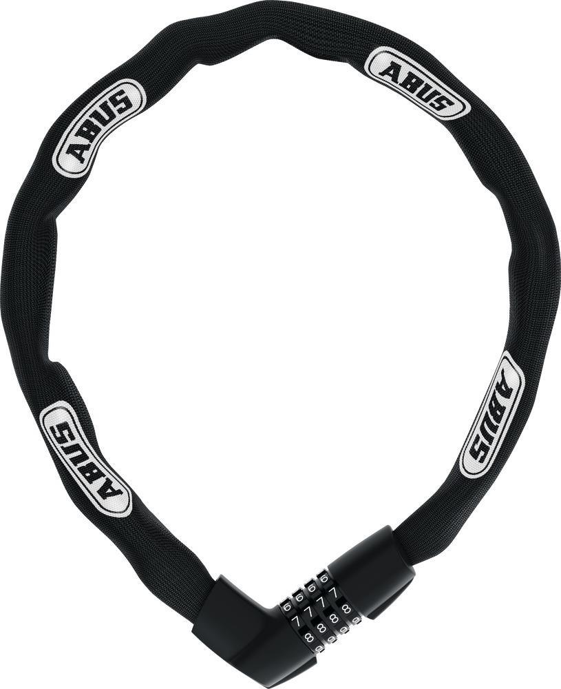 ABUS 48628 Fahrradschloss Schwarz - Weiß 1100 mm Kettenschloss (48628) von Abus