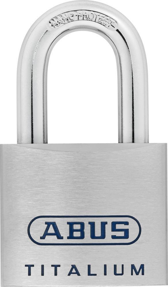 ABUS 96TI/60 KD - Herkömmliches Vorhängeschloss - Tastensperre - Unterschiedliche Schließung - Aluminium - Aluminium - Gehärteter Stahl (96TI/60) von Abus