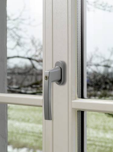 ABUS ABFS59486 Fenstergriff abschließbar Silber von Abus