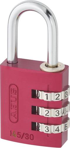 ABUS ABVS46615 Vorhängeschloss 31.5mm Rot Zahlenschloss von Abus