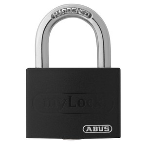 ABUS Vorhängeschloss myLock T65AL/40 schwarz von Abus