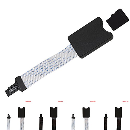 Abwan Adapterkabel, TF-Stecker zu SD-Buchse SDHC SDXC-Kartenleser-Verlängerungskabel für Telefon-GPS-Fernseher von Abwan
