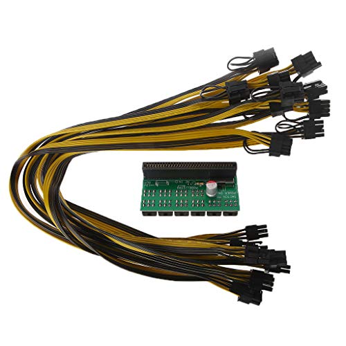 Abwan Board Adapter, Server Computer Switch Stromrichter Breakout Adapter Board 6 + 2Pin Kabel von Abwan