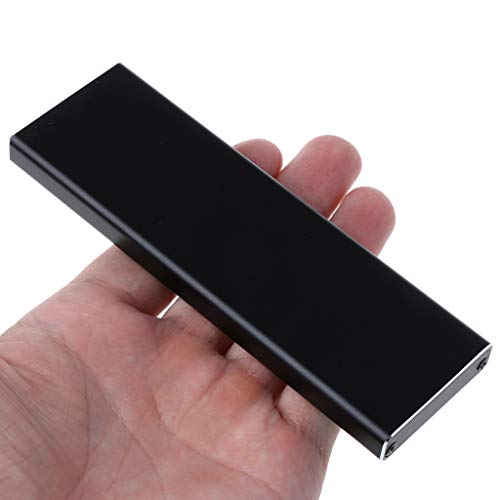 Abwan Festplattenspeicher, schwarz USB 3.0 bis 2012 Festplattengehäuse Box Tragbare SSD-Box zu USB für Air 2012 A1466 A1465 MD223 MD232 von Abwan