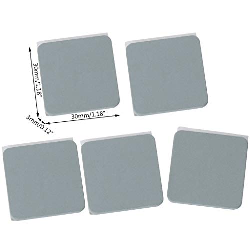 Abwan Kühlkörper, 5 STK. 30 x 30 x 3 mm Flacher Keramikkühlkörper Antistatischer Kühlkörper Kühler Kühler CPU-Kühl-IC LED Hochleitender Dissipador von Abwan